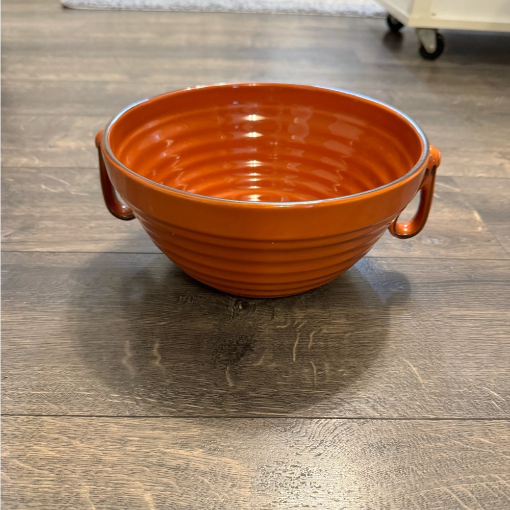 Villa Cortona Terracotta Round Handled Bowl By‎ Artimino